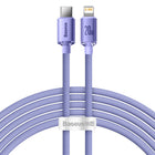 BASEUS Wire cable for fast charging and transfer of data USB-C Iphone Lightning 20W 2m purple