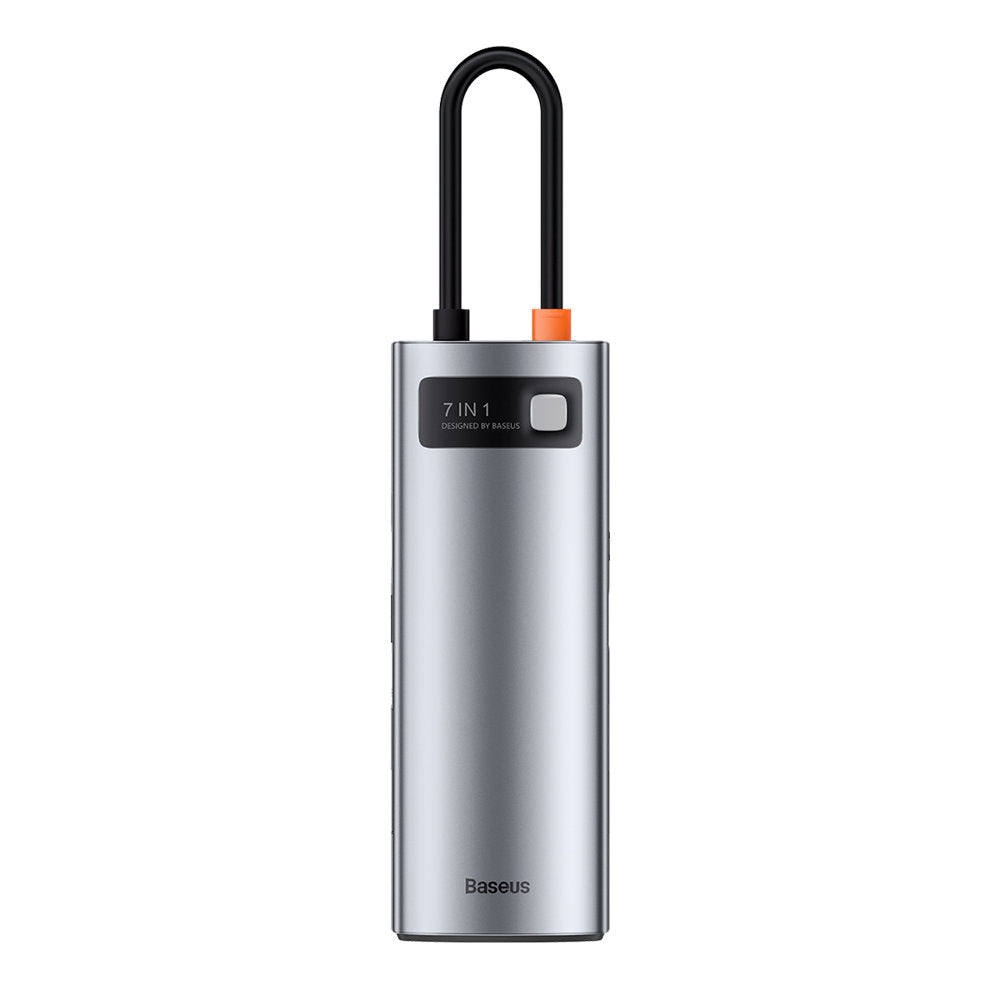 BASEUS Multifunctional HUB USB 7w1 Type C HDMI card reader TF PD grey – image 7
