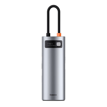 BASEUS Multifunctional HUB USB 7w1 Type C HDMI card reader TF PD grey – image 7