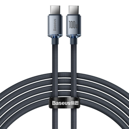 BASEUS Cable for fast charging and data transfer USB-C USB-C 100W 2m black