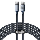 BASEUS Cable for fast charging and data transfer USB-C USB-C 100W 2m black