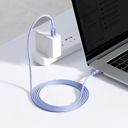 BASEUS USB-C 100W 2m violet cable for fast charging and data transfer – image 10