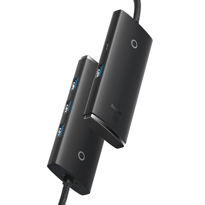 BASEUS Lite Series USB-C 4x USB 3.0 25cm black adapter – image 7