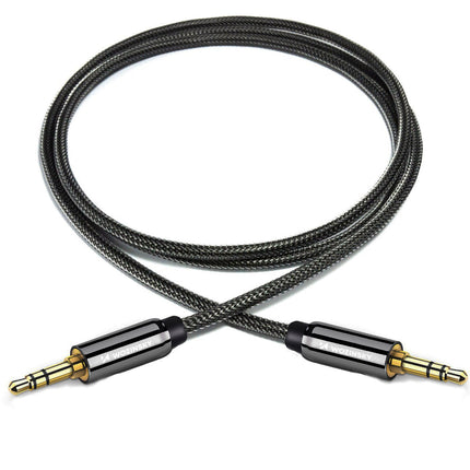 WOZINSKY Universal cable mini jack cable AUX 2m black – image 4