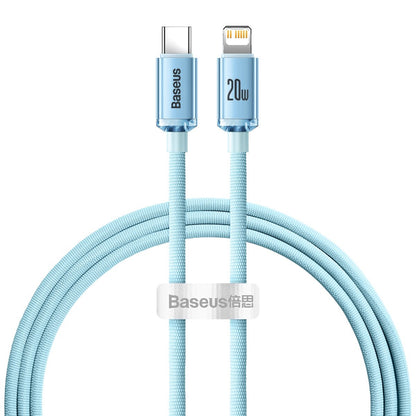 BASEUS USB-C cable Iphone Lightning fast charging 20W 1.2m blue