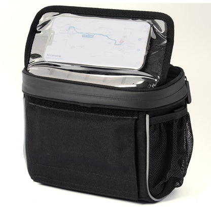 WOZINSKY Bike bag for steering wheel with black shoulder strap – image 7