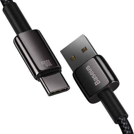 BASEUS Tungsten Gold cable USB-USB-C 480Mb-s 100W 1m black – image 3