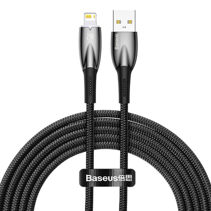 BASEUS Glimmer Series USB-A Iphone Lightning 480Mb-s 2.4A 2m black