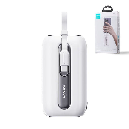 JOYROOM Powerbank 10000mAh Colorful Series 22.5W with USB-C cables and Iphone Lightning white – image 8
