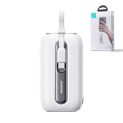 JOYROOM Powerbank 10000mAh Colorful Series 22.5W with USB-C cables and Iphone Lightning white – image 8