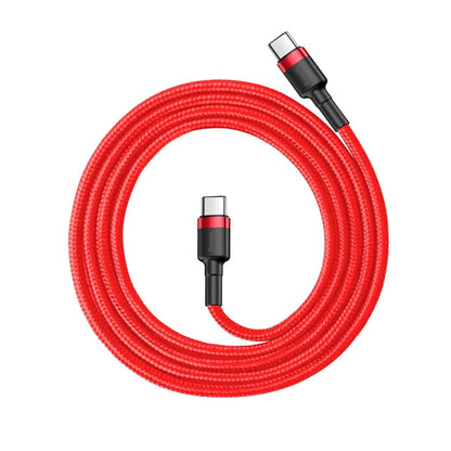 BASEUS rugged cable in USB-C to USB-C QC3 1m - red – image 2