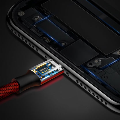 BASEUS Wire cable in USB material zipper - iPhone Lightning 1.8m - red – image 8