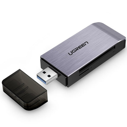 UGREEN SD/Micro SD/CF/MS memory card reader USB 3.0 plugin - grey – image 3