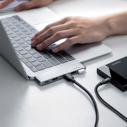 UGREEN Multifunction HUB port to MacBook Pro / Air 2x USB-C on USB-C HDMI 3x USB 3.0 - grey – image 7