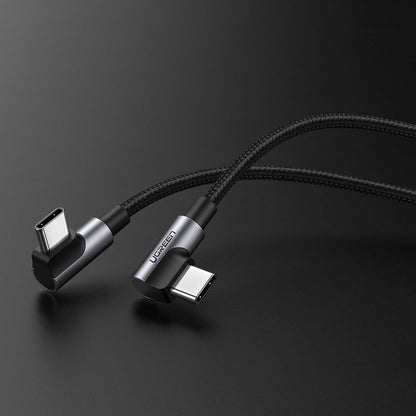 UGREEN Angular cable with USB-C side plug on USB-C Quick Charge 1m - grey – image 2