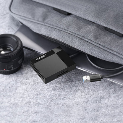 UGREEN SD/Micro SD/CF/MS memory card reader USB 3.0 plugin - grey – image 15