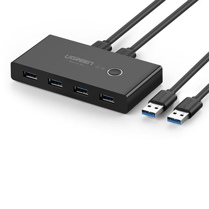 UGREEN Switch box HUB switch 4x USB 3.2 Gen 1 USB splitter for two computers - black – image 3