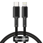 BASEUS Cable for iPhone USB-C - Lightning fast charging 20W 1m - black