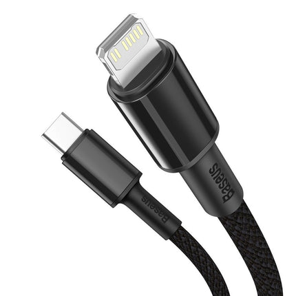BASEUS Cable for iPhone USB-C - Lightning fast charging 20W 1m - black – image 3