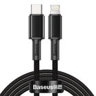 BASEUS Cable for iPhone USB-C - Lightning fast charging 20W 2m - black