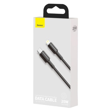 BASEUS Cable for iPhone USB-C - Lightning fast charging 20W 2m - black – image 5