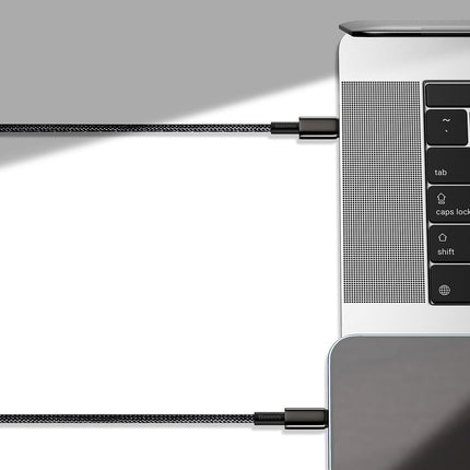 BASEUS Cable for iPhone USB-C - Lightning fast charging 20W 1m - all black – image 7