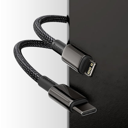 BASEUS Cable for iPhone USB-C - Lightning fast charging 20W 2m - all black – image 10