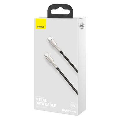 BASEUS USB-C cable - USB-C Caful Metal Data Power Delivery 100W 1m - black – image 5