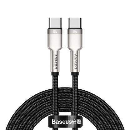BASEUS USB-C cable - USB-C Caful Metal Data Power Delivery 100W 2m - black