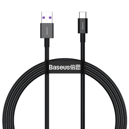 BASEUS Cable Superior cable for Huawei USB - USB-C 11V / 6A SuperCharge 1m - black