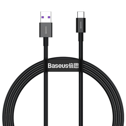 BASEUS Cable Superior cable for Huawei USB - USB-C 11V / 6A SuperCharge 1m - black