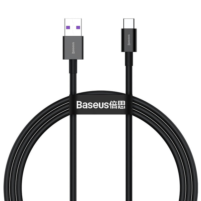 BASEUS Cable Superior cable for Huawei USB - USB-C 11V / 6A SuperCharge 1m - black