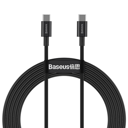 BASEUS Cable USB-C Superior cable - USB-C fast charging 100W 5A 2m - black