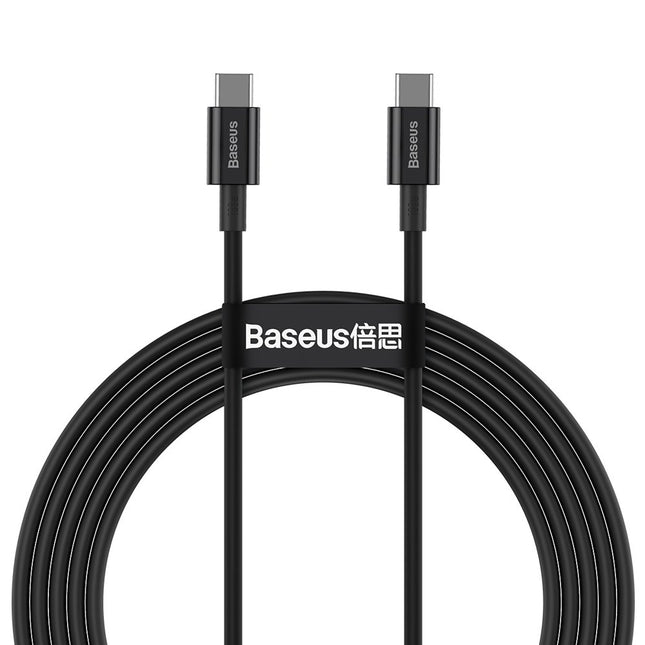 BASEUS Cable USB-C Superior cable - USB-C fast charging 100W 5A 2m - black