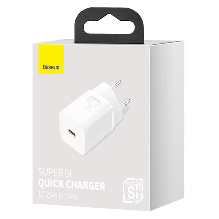 BASEUS Super High Speed USB-C Charger 25W Power Delivery Quick Charge - white – image 5