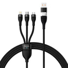 BASEUS USB-C cable 4w1 cable for USB-C / iPhone Lightning / micro USB 1.2m - black