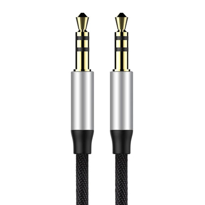 BASEUS Yiven M30 audio cable stereo cable 3.5mm Mini Jack 1.5m - silver and black – image 2