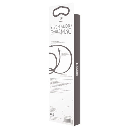 BASEUS Yiven M30 audio cable stereo cable 3.5mm Mini Jack 1.5m - silver and black – image 7