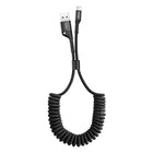 BASEUS Cable for Iphone spring USB - Lightning Fish Eye 1m black