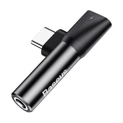 BASEUS Audio Converter L41 adapter from USB-C to USB-C port + Jack 3.5 mm black – image 3