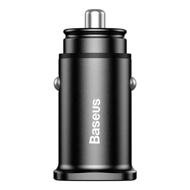 BASEUS Smart car charger Square 2x USB QC3.0 Quick Charge 3.0 SCP AFC 30W black