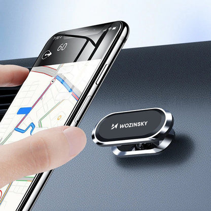 WOZINSKY Self-adhesive magnetic rotary motor handle 360 for silver dashboard – image 6