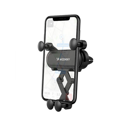 WOZINSKY Telephone holder for gravity car for ventilation grill black – image 2