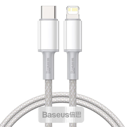 BASEUS Fast charging cable for iPhone USB-C - Lightning Power Delivery 20W 1m white