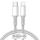BASEUS Fast charging cable for iPhone USB-C - Lightning Power Delivery 20W 1m white
