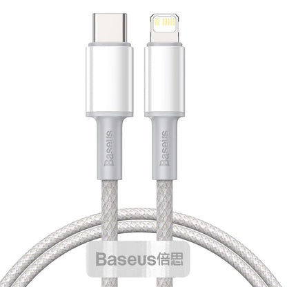 BASEUS Fast charging cable for iPhone USB-C - Lightning Power Delivery 20W 1m white