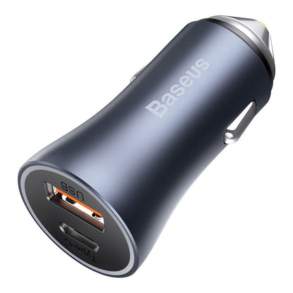 BASEUS USB-C car charger + USB 40W Golden Connector Pro gray – image 3