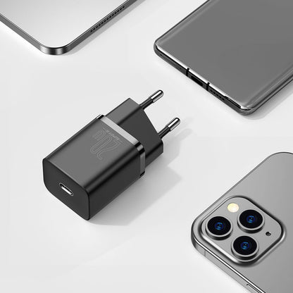 BASEUS Fast charger for Iphone Super Si 1C 20W Power Delivery + USB-C cable - Lightning 1m black – image 11