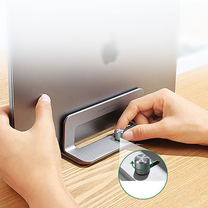 UGREEN Vertical stand for MacBook laptop tablet aluminum silver – image 8