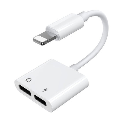 JOYROOM Adapter headphone adapter iPhone Lightning - 2x Lightning white